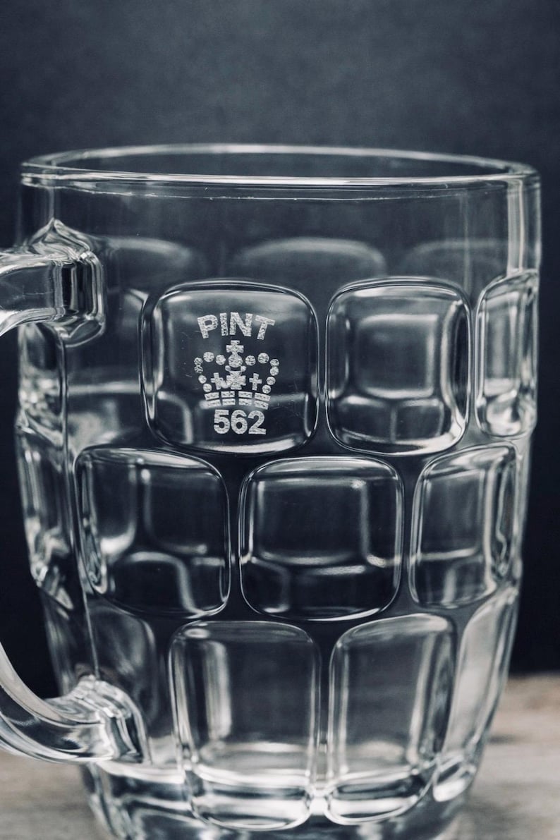 British Stamped Imperial Crown UK "Pot" Pint Dimpled Mug English Ale Mug Bild 7