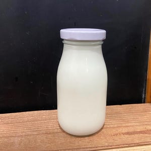 New 6 oz Glass Milk Bottle for milk, heavy cream, sauces or condiments image 6