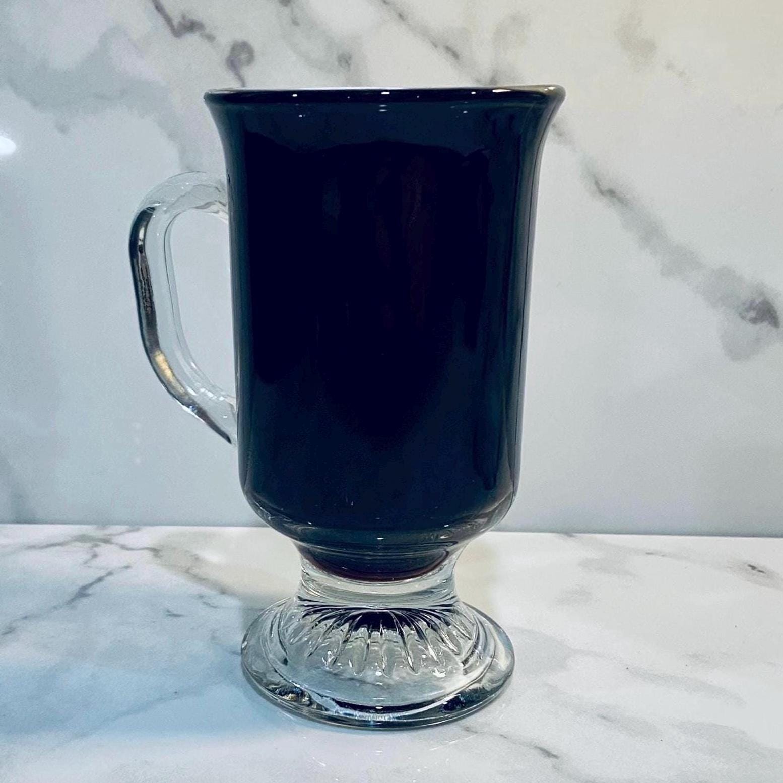 Irish Coffee Hot Tea Toddy Chocolate Glass Mug