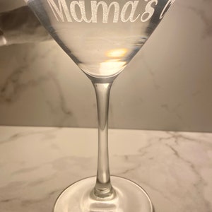 Personalized Martini Glass Cocktail Glass 10 oz image 8