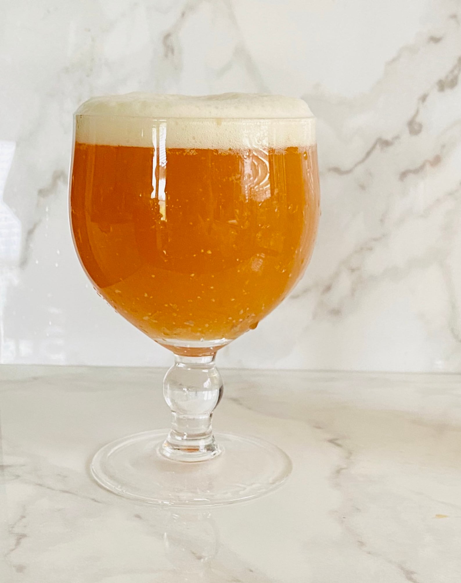 Belgian Beer Chalice Dubbel Beer Glass 16 oz Belgian Quad Etsy