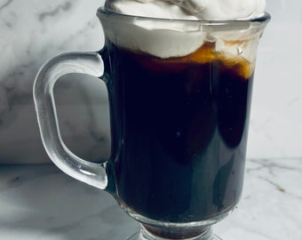 Irish Coffee Hot Tea Toddy Chocolate Glass Mug oz