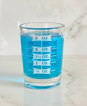 Shot Glass Measure Cup - Acrylic- Incremental Measurements - 1 oz. - 6 —  CHIMIYA