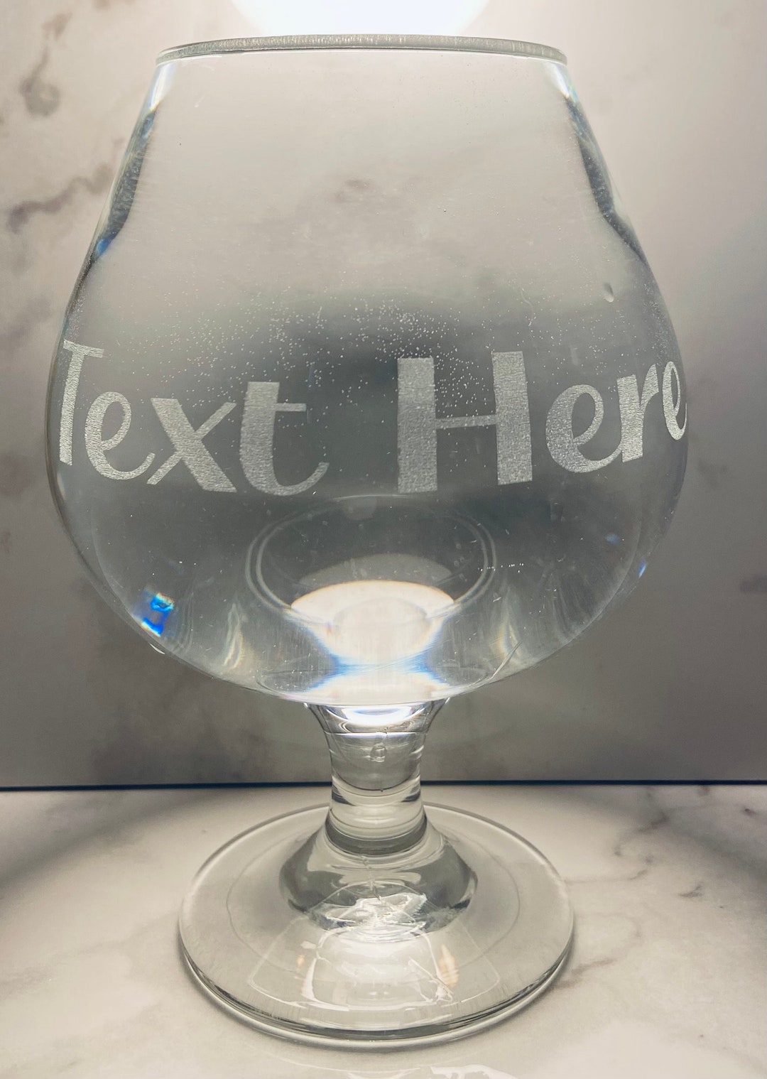 Belgian Beer Goblet 22 Oz Brandy Cognac Snifter Let Dean Putcha Name on It Etsy