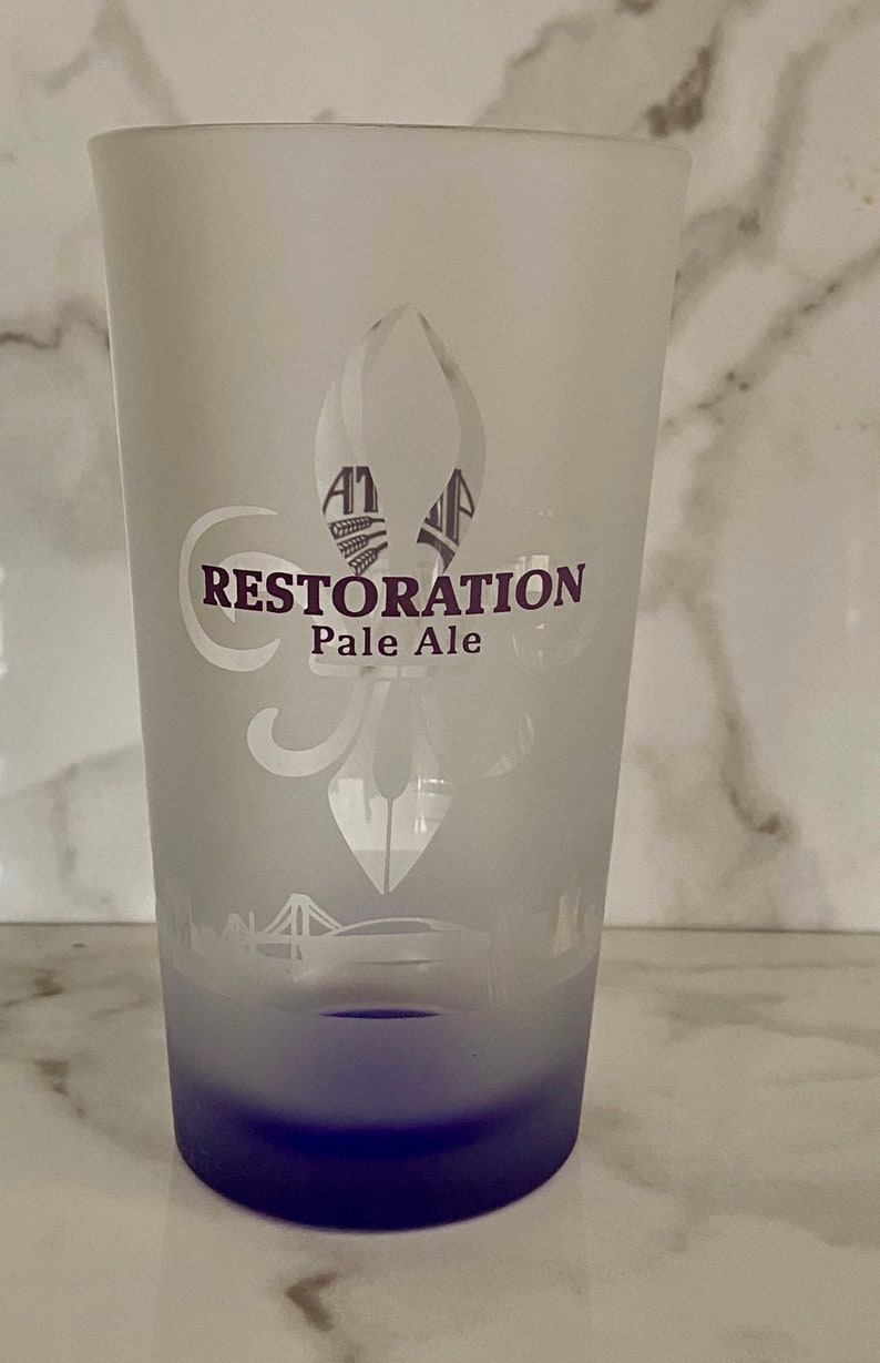 Abita Brewing Restoration Pale Ale Beer Glass Rare Vintage