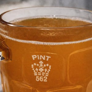 British Stamped Imperial Crown UK "Pot" Pint Dimpled Mug English Ale Mug Bild 6
