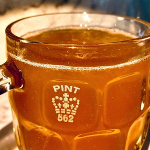British Stamped Imperial Crown UK "Pot" Pint Dimpled Mug English Ale Mug Bild 3