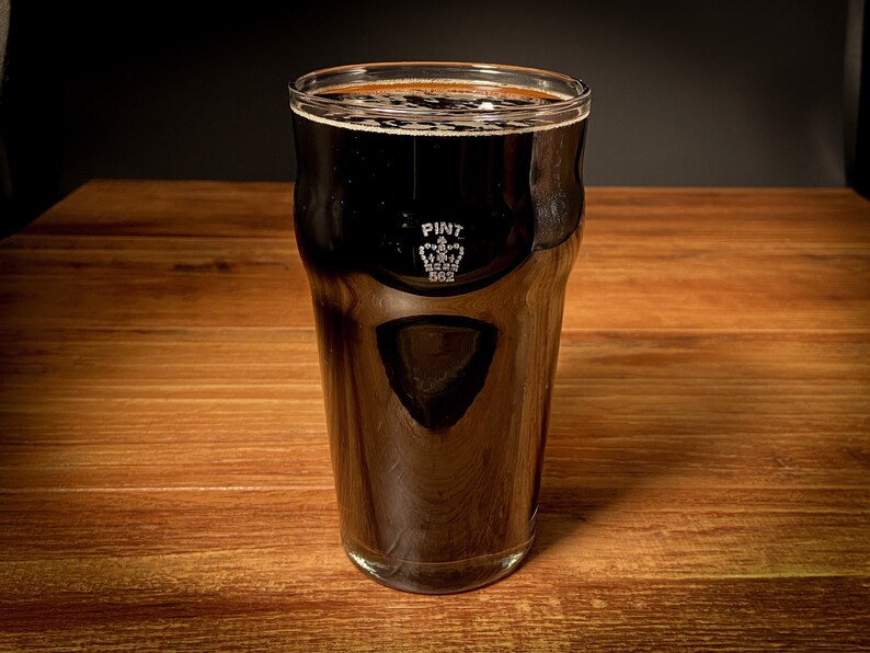 British Crown Imperial Nonic Pint Glass 20 ounces Etsy