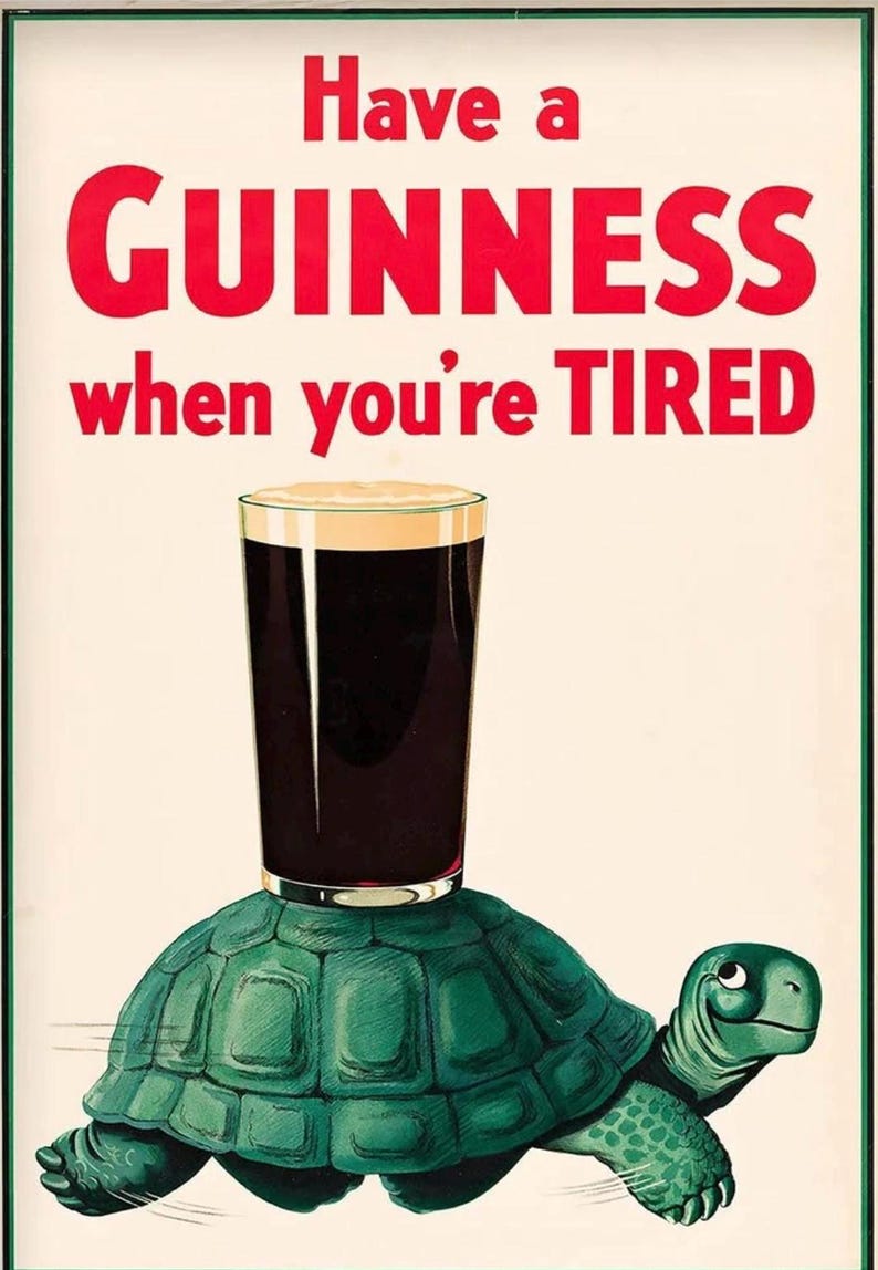 Original Irish Stout Beer Glass on the Guinness Posters Original Guinness Glass 20 oz bild 2