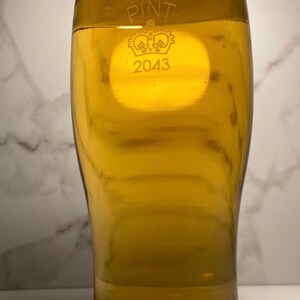 Guinness Style Pint British Stamped Crown Irish Stout Tulip Beer Glass 20 oz image 7
