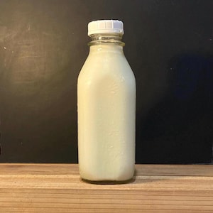 Vintage Style Glass Quart Milk Bottle 32 oz Retro Milk Jug