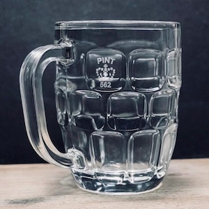 British Stamped Imperial Crown UK "Pot" Pint Dimpled Mug English Ale Mug Bild 2
