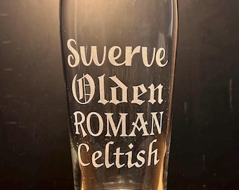 Oktoberfest Beer Glass Willi Becher German Pilsner Pint 20 ounces Made in USA Personalized German Lager Beer Glass Prost!