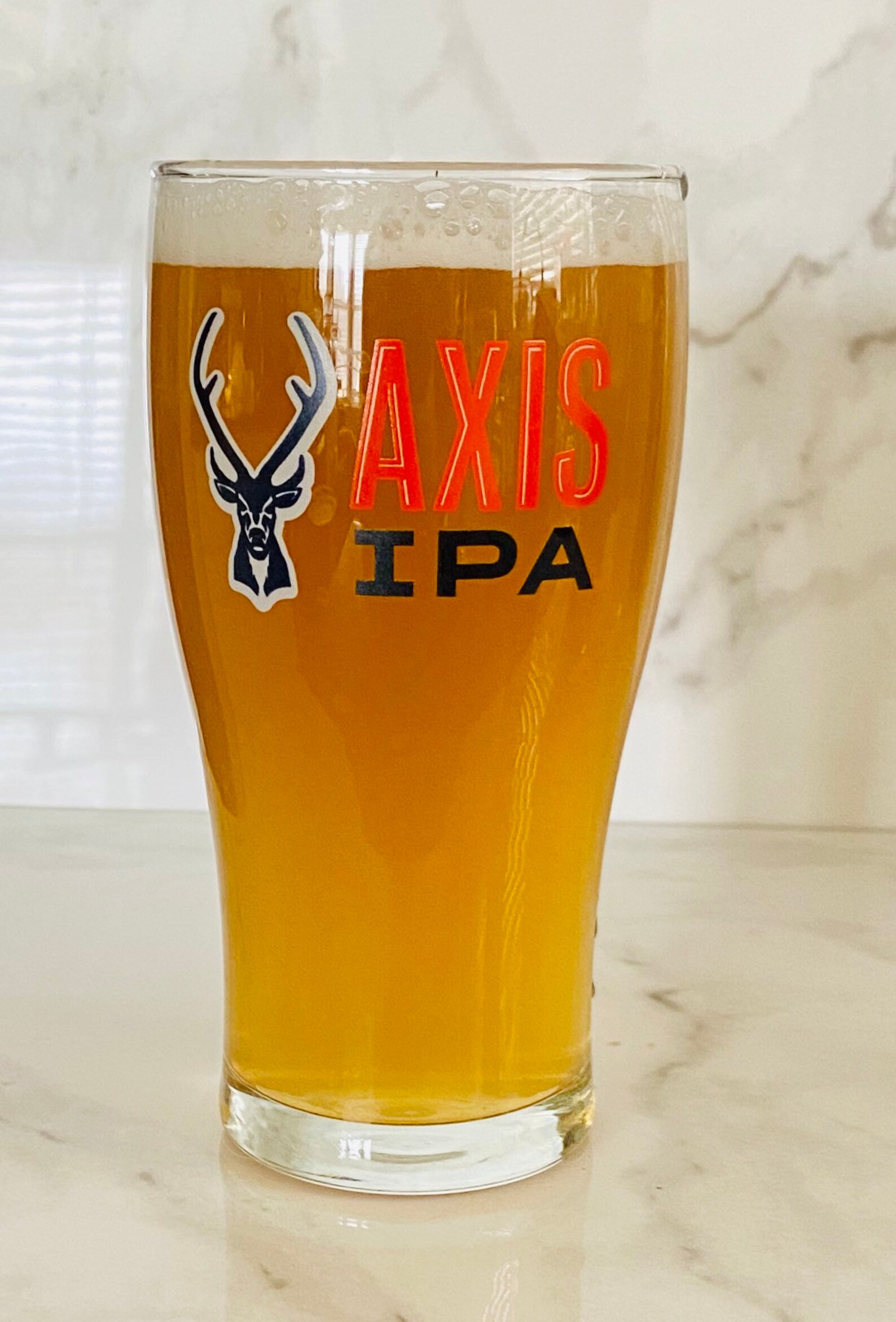Real Ale Brewing Texas Axis IPA beer glass 16 ounces Etsy