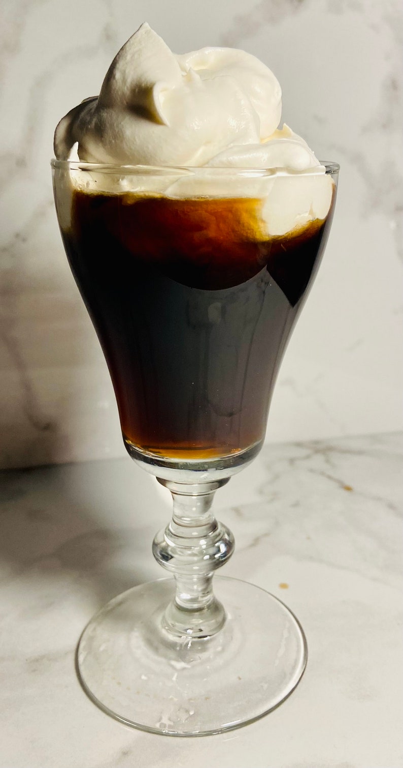 Chalice Goblet for Hot Chocolate Irish Coffee Glass 6 oz image 2