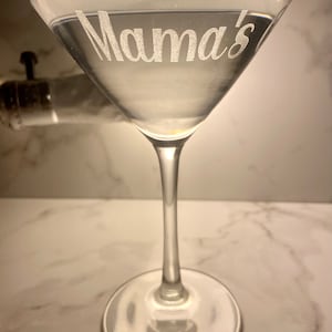 Personalized Martini Glass Cocktail Glass 10 oz image 9