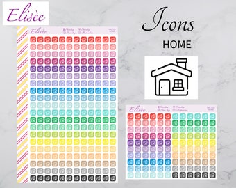 Blank House Icon Stickers for Planners or Calendars - Etsy
