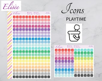 I24 Icons "PLAYTIME" | Sticker | Planner Sticker / Erin Condren Sticker / Happy Planner Sticker