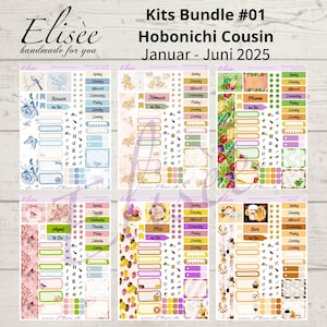 Paquete #01 Kits mensuales 2025 Hobonichi Cousin / A5 / Bullet Journal