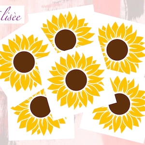 vinyle AUFKLEBER_SONNENBLUME, inscriptions, étiquettes, nom, stickers, mariage, légende