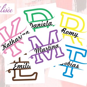 VINYL STICKER_FIRST NAME_MONOGRAM_PERSONALIZED、レタリング、ステッカー、名前、ステッカー、結婚式、レタリング