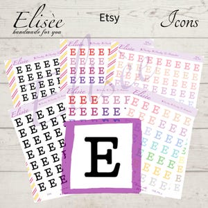 I122 Icone adesivi "Etsy".