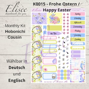 K0015_Kit mensual "FELICES PASCUAS" 2025 Hobonichi Cousin / A5 / Bullet Journal