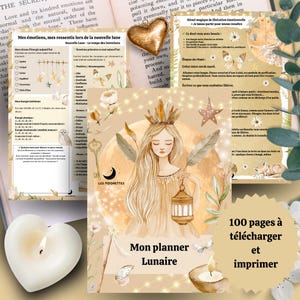 Printable lunar journal PDF – 100 pages to track the moon's cycles, set intentions, and refocus