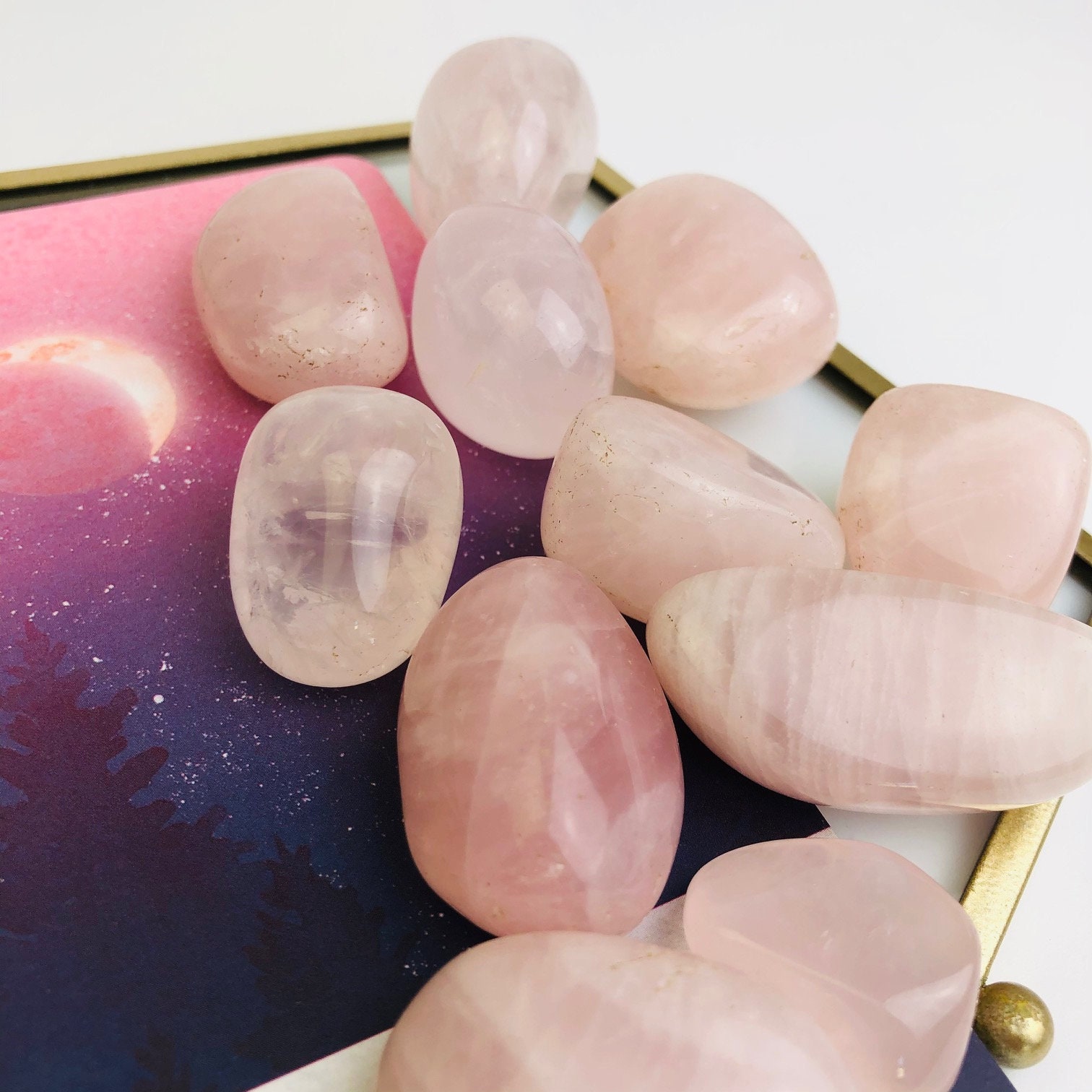 Quartz Rose Pierre Roulée