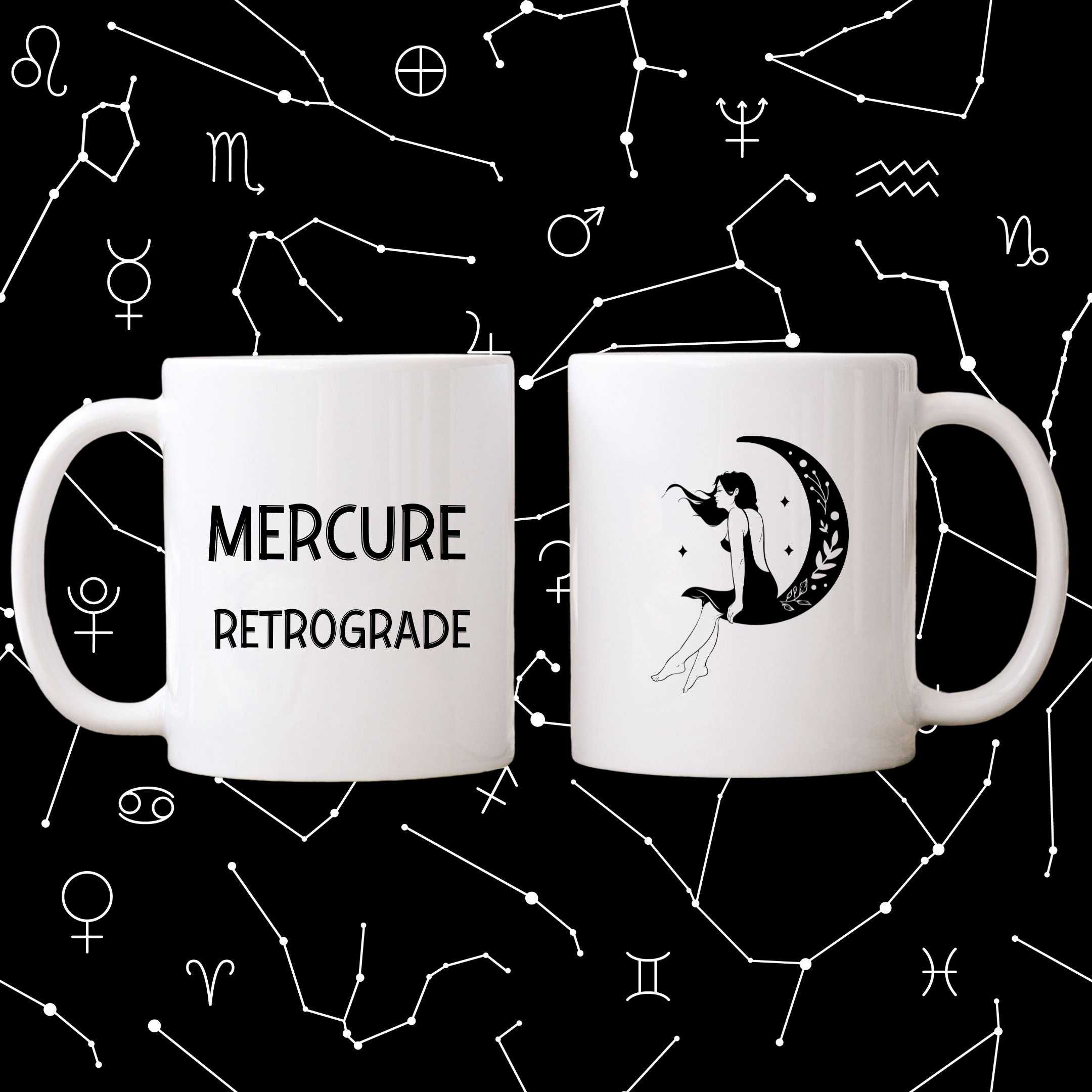 Mug Mercure Rétrograde Femme Lunaire
