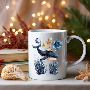 Whale Mug, Guardian of the Sea Kingdoms - Mug - Ocean Mug - Ocean Mug