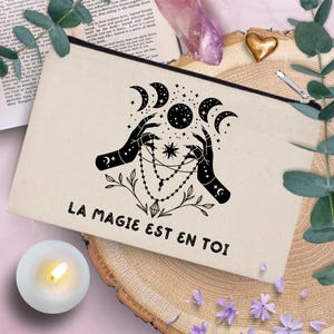 The Magic is in You Cotton Pencil Case - Makeup Bag - Pencil Case - Cotton Pencil Case