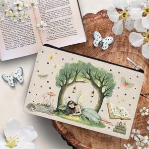 Fairy&#39;s Dream Cotton Pencil Case - Makeup Bag - Pencil Case - Cotton Pencil Case