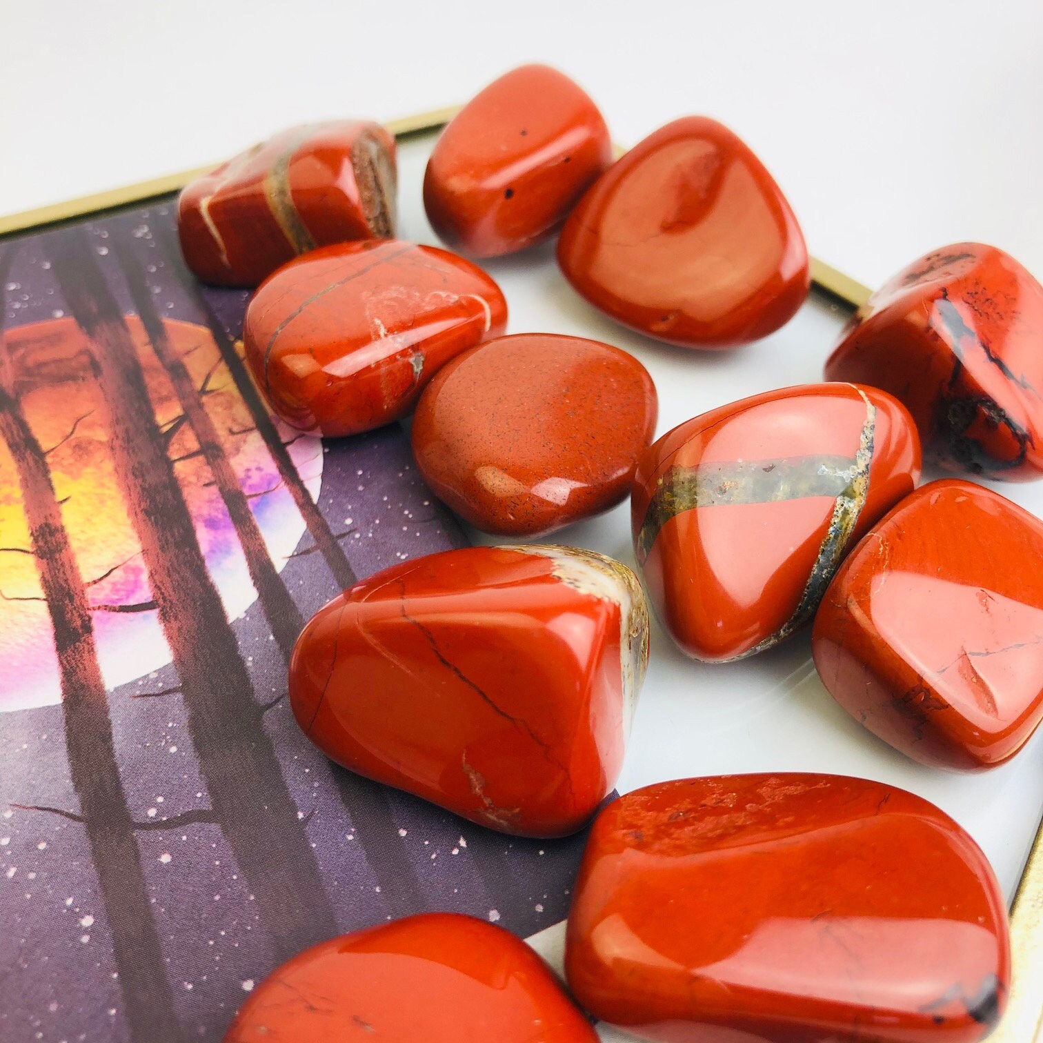 Jaspe Rouge Pierre Roulée