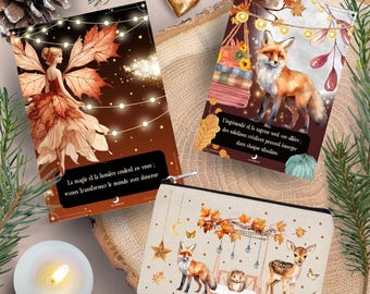 32 Cartes positives d'encouragements "Les merveilleux animaux et esprits de la forêt - Cartes Positives - Cartes d'affirmations positives
