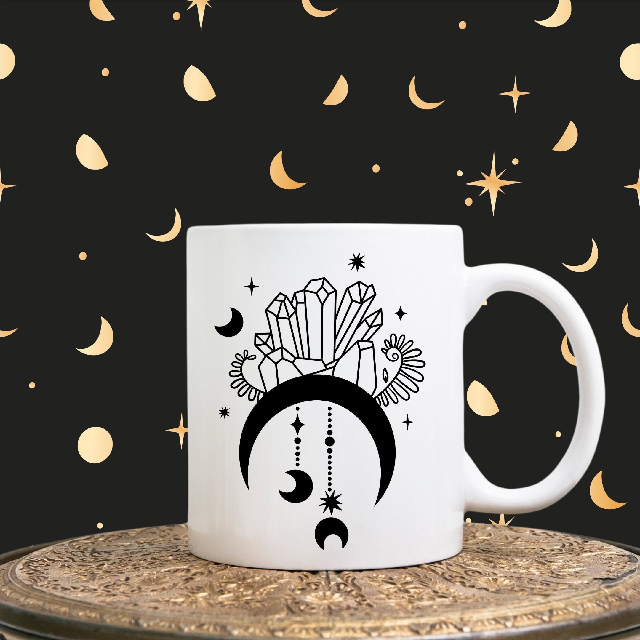 Mug Céramique Cristaux Lune