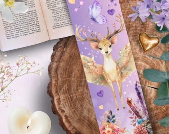 Lesezeichen für Buch Der Himmlische Hirsch 250g Glanzpapier - Lesezeichen - Leselesezeichen - Märchenlesezeichen