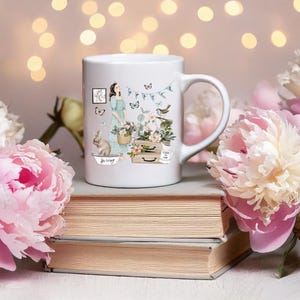 Ceramic Mug Whispers of the Garden - Ceramic Mug Flowers - Ceramic Mug Spring