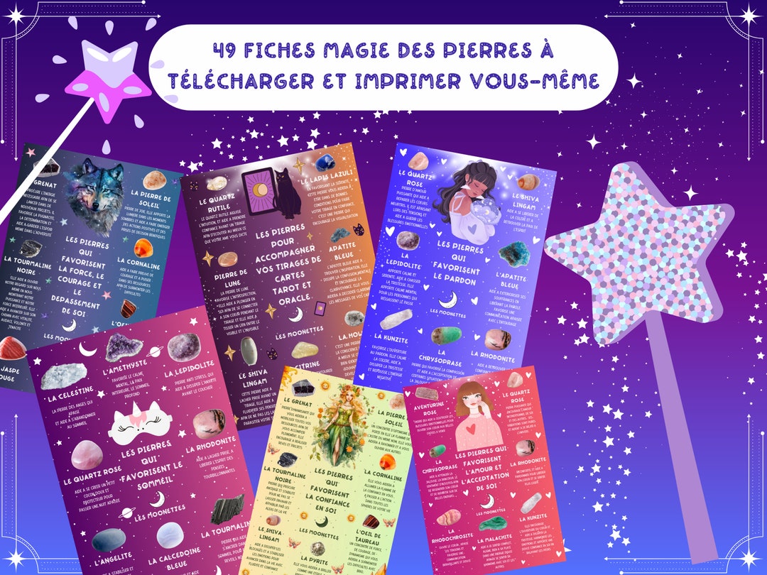 Tableau Des Pierres Lithothérapie Pdf Gratuit 49 fiches pierres lithothérapie PDF La magie des Pierres par Les
