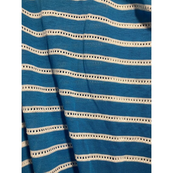 Rare 1984 Danskin Blouson Blue and White Stripes … - image 6