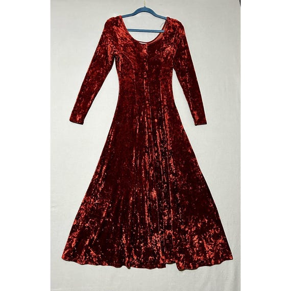 contempo winter dresses Casuals Y2K Vintage Dress Women's Small Burgundy Red Stretch Velour Faux Button Front Black History Month 2026 vestidos casuales de moda Bottoms Size (Men's):34