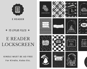 15 Kindle Lock Screens: .epub Wallpaper Set (Digital Download)