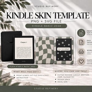 Kindle Basic 2024 Skin Template (PNG SVG)