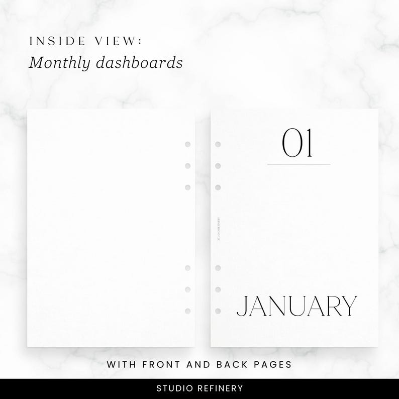 A5 Daily Dated Planner, Printable Planner Inserts, PDF Download - Etsy