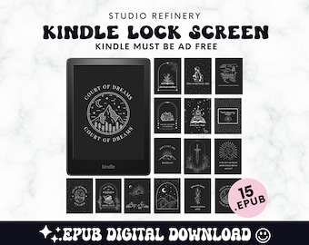 15 pantallas de bloqueo de Kindle ACOTAR, .epub listo para usar Pantalla de bloqueo de Kindle Paperwhite, protector de pantalla de Kindle, pantalla de bloqueo de Kindle Acotar