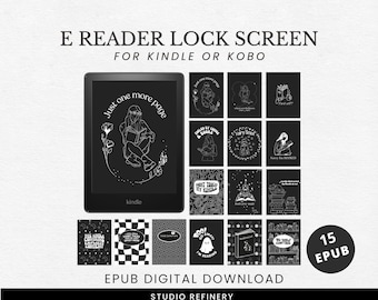 15 Kindle Lock Screens: Ready-Made .epub Set (Digital Download)