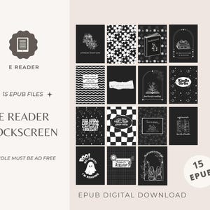 15 Kindle Lock Screens, Ready-Made .epub Kindle Paperwhite Lockscreen, Kindle Screensaver, Kindle Lockscreen Set 3