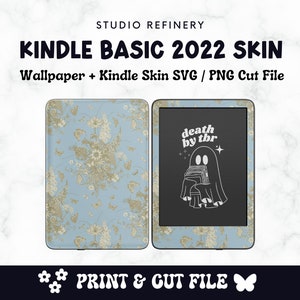 Kindle Basic 2022 Skin Template Vintage Floral