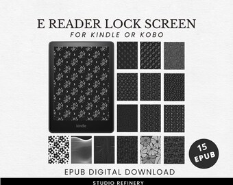 15 Kindle Lock Screens: .epub Wallpaper Set (Digital Download)