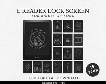 Telas de bloqueio do Kindle ACOTAR: .epub pronto para uso (download digital)